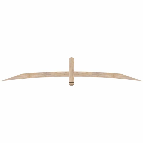 Ekena Millwork Bellingham Smooth Timber Gable Bracket, Douglas Fir, 96"W x 16"H x 3 1/2"D x 3 1/2"F, 4/12 Pitch GBW096X16X0404BEL00SDF - main